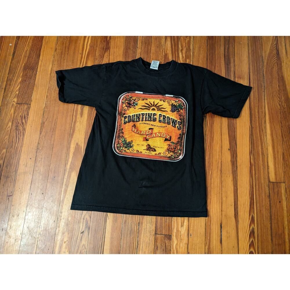 Counting Crows 2002 Hard Candy Tour Shirt Black Mens Medium in good condition.